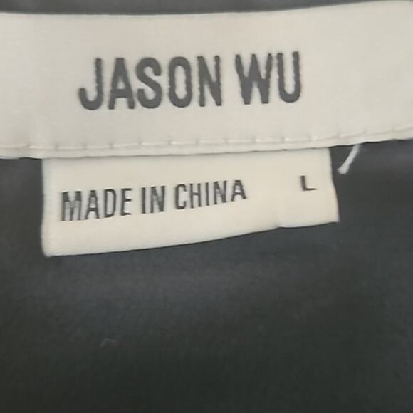 Jason Wu Women’s Black Satin Crop Top – Size Large – Style WX6561-6PA – NWT - Picture 6 of 6